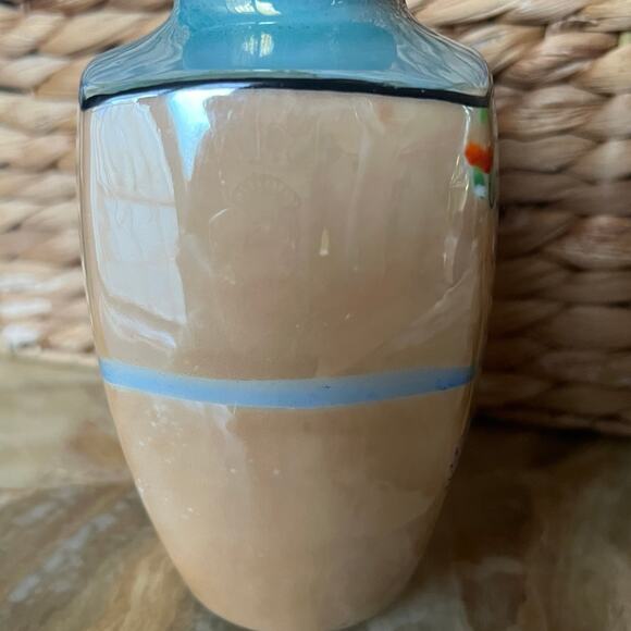 Luster peach Japanese vase - Picture 4 of 7